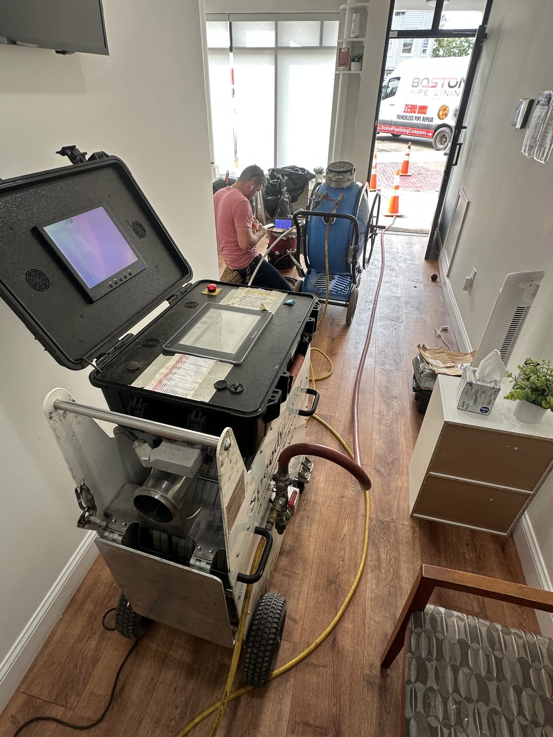 Jamaica Plain Trenchless Sewer Lining with UV Cure Technology
